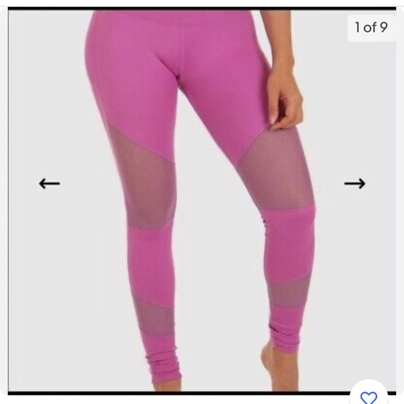 Mika Yogawear Highwaisted Mesh Panel Yoga Pants - Picture 3 of 3